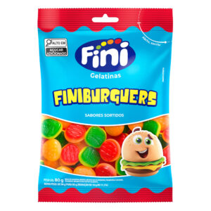 BALA GELATINA BURGUERS 80G  FINI